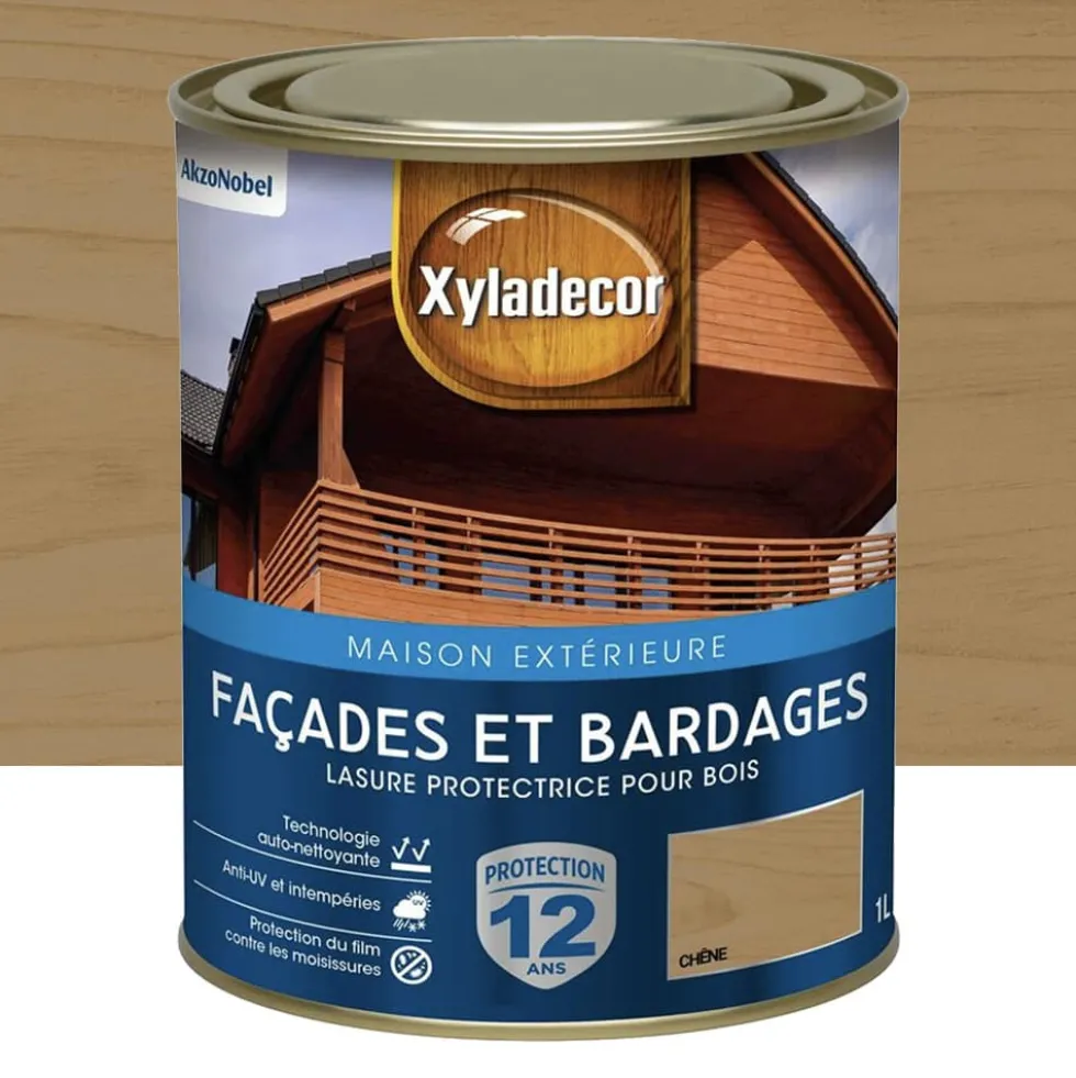 Lasure Xyladécor Façade et bardages Chêne