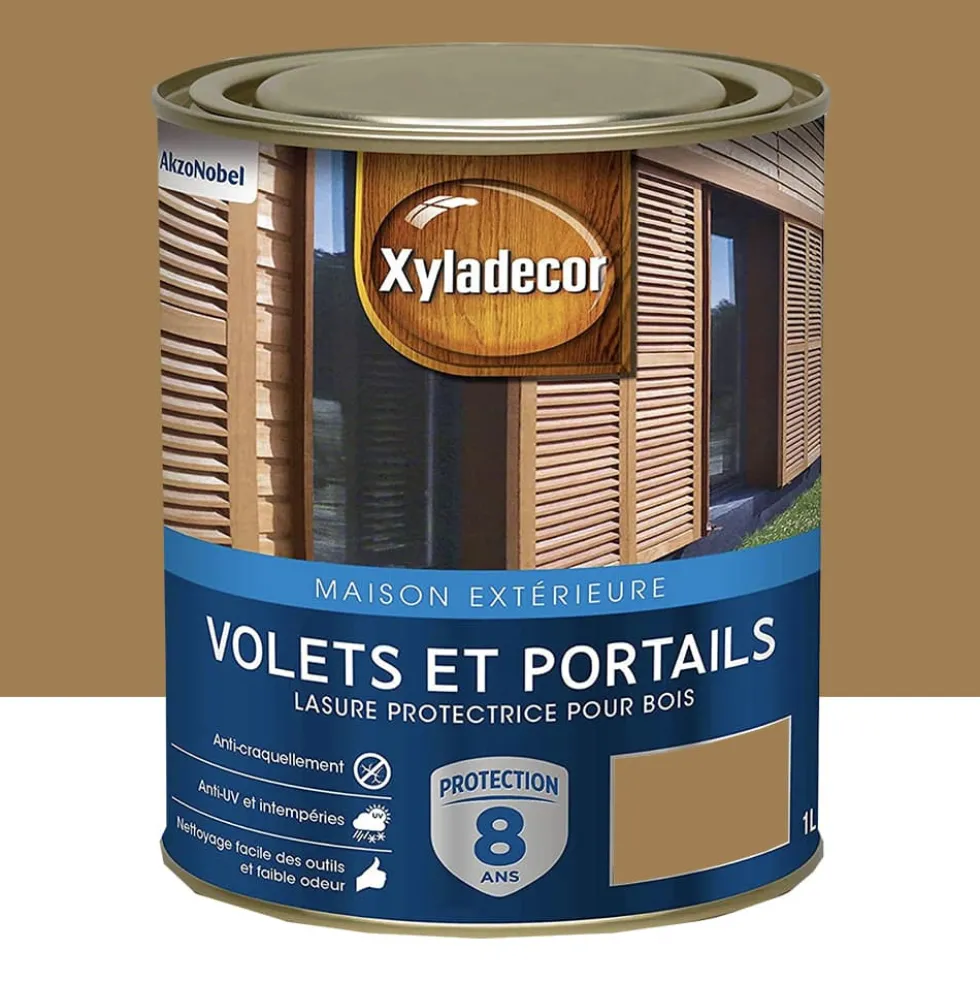 Lasure Xyladécor Volets & Portails 8ans Chêne clair