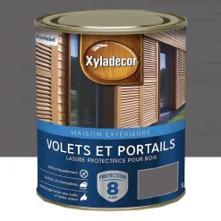 Lasure Xyladécor Volets & Portails 8ans Anthracite opaque
