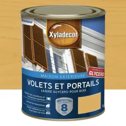 Lasure Xyladécor Volets & Portails Glycéro 8ans Chêne clair