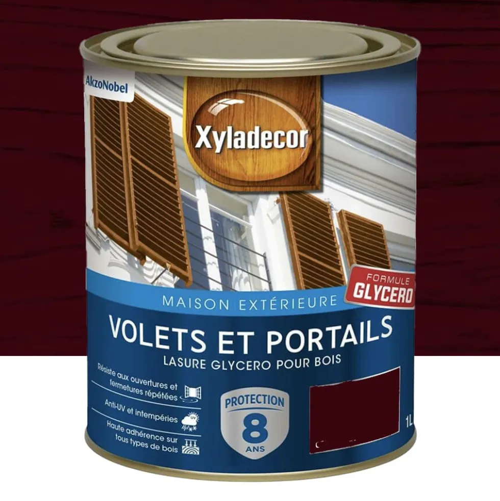 Lasure Xyladécor Volets & Portails Glycéro 8ans Noyer