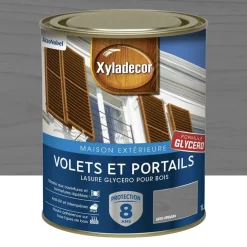 Lasure Xyladécor Volets & Portails Glycéro 8ans Gris urbain