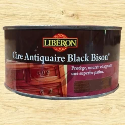 LIBÉRON Cire Antiquaire Black Bison 0,5L Chêne clair (pâte)