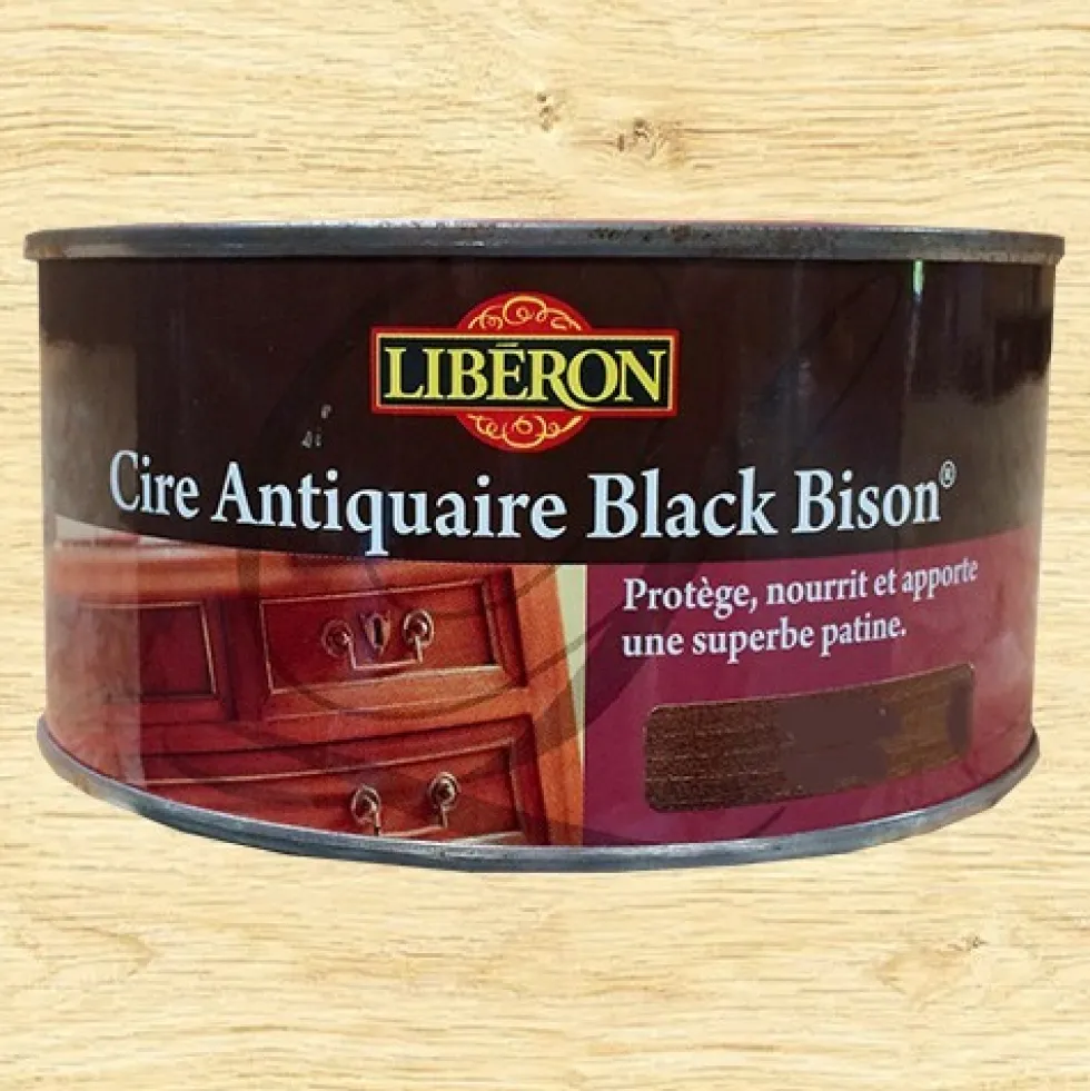 LIBÉRON Cire Antiquaire Black Bison 0,5L Chêne clair (pâte)