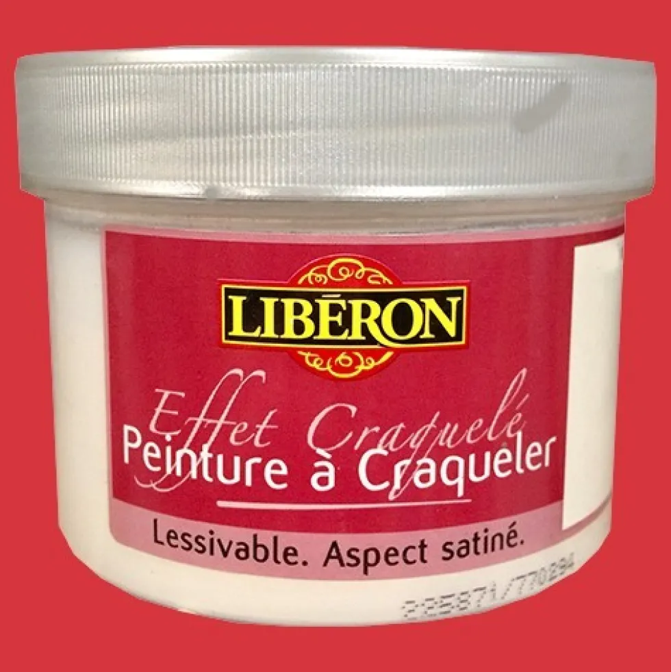 LIBÉRON Effet craquelé 0,25L Rouge laque