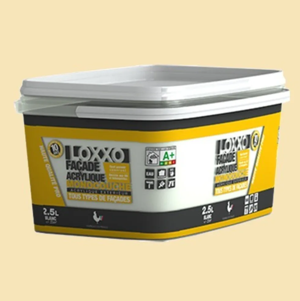 LOXXO Peinture Façade Acrylique 2,5L Ton pierre