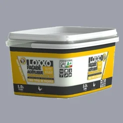 LOXXO Peinture Façade Acrylique 2,5L Ciment RAL 7040