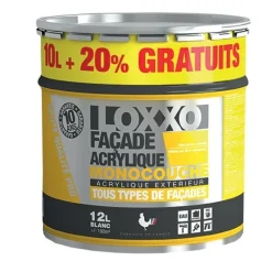 LOXXO Peinture Façade Acrylique 12L Blanc