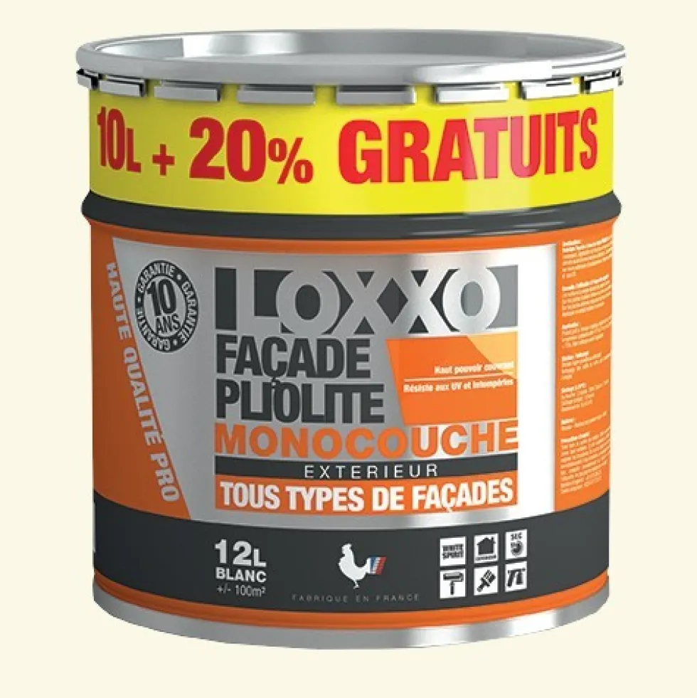 LOXXO Peinture Façade Pliolite 12L Meulière