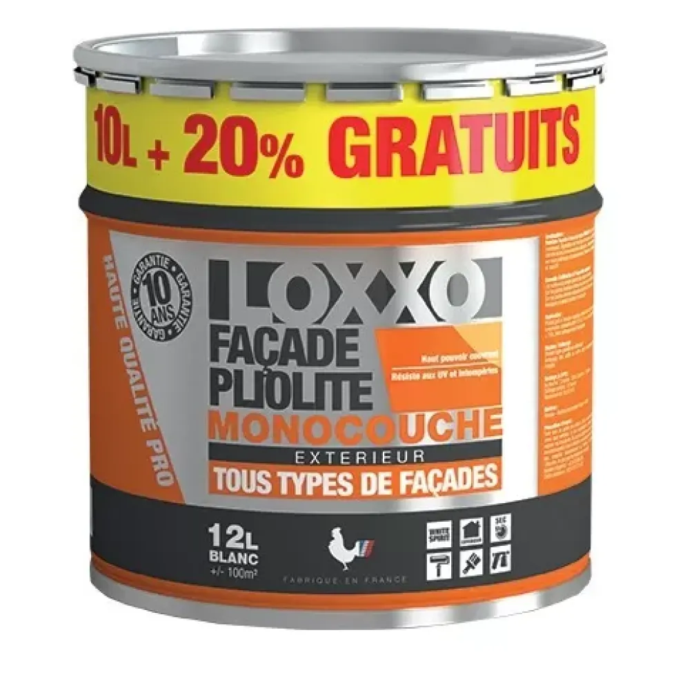 LOXXO Peinture Façade Pliolite 12L Blanc