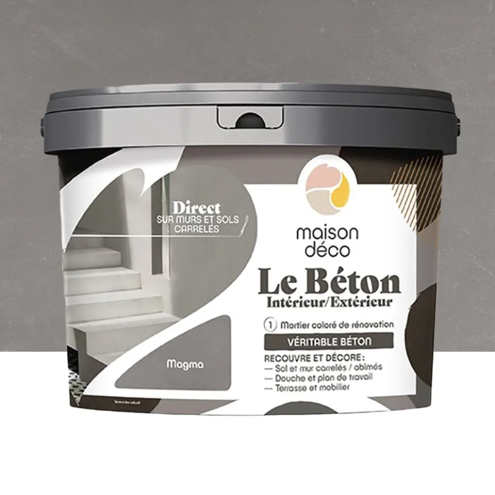 Mortier coloré MAISON DÉCO Le Béton Magma
