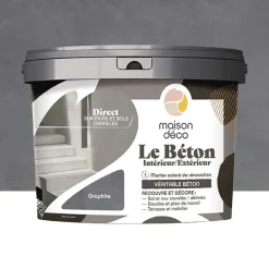 Mortier coloré MAISON DÉCO Le Béton Graphite