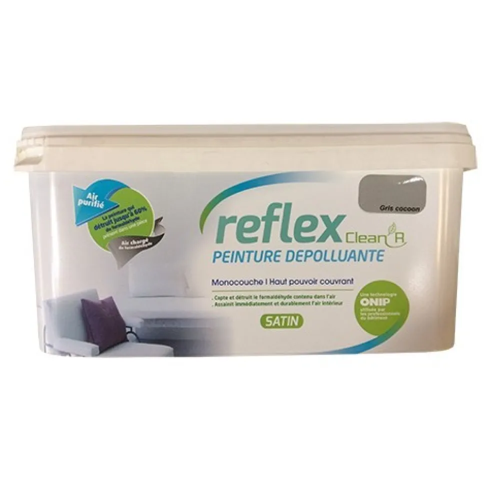 ONIP Reflex Clean'R Peinture Dépolluante Gris cocoon