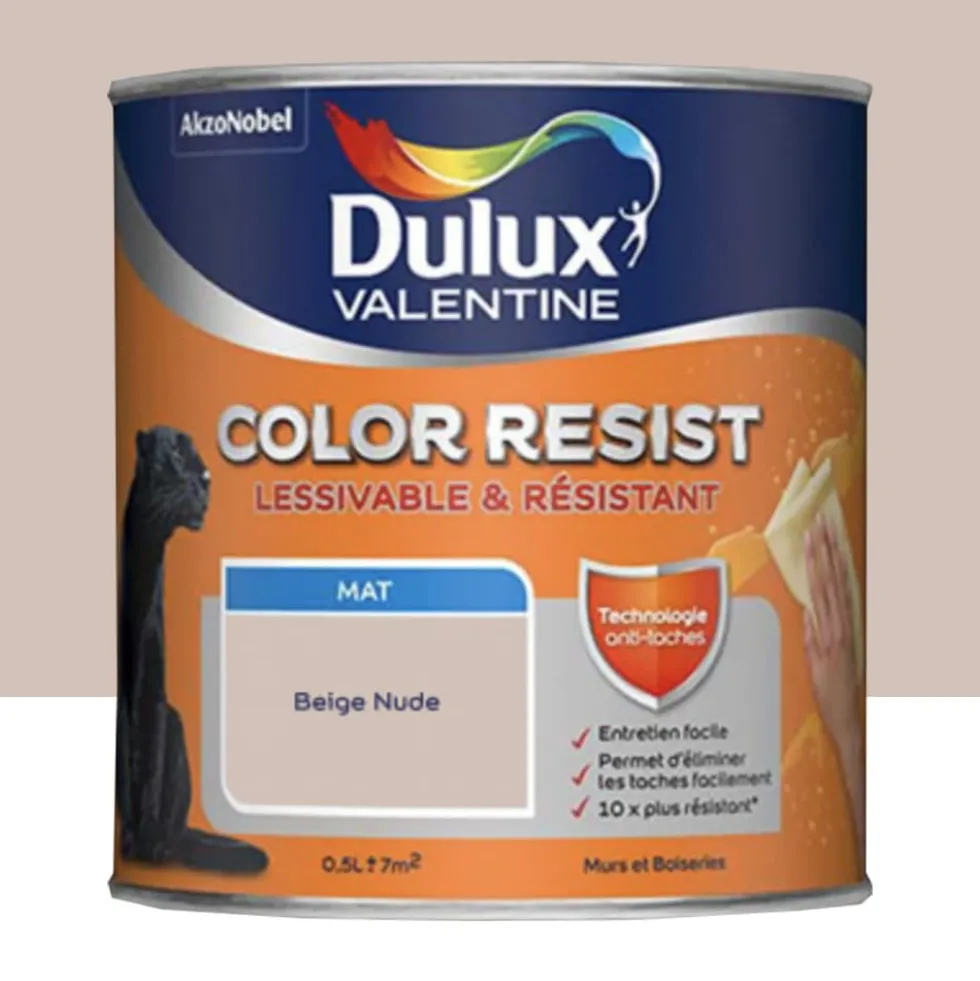 Peinture acrylique Dulux Valentine Color Resist Mat Beige nude