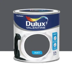 Peinture acrylique mat DULUX VALENTINE Crème de couleur Anthracite