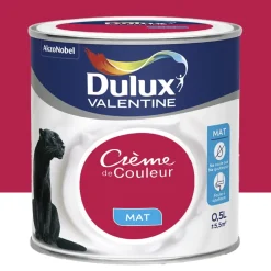 Peinture acrylique mat DULUX VALENTINE Crème de couleur Framboise