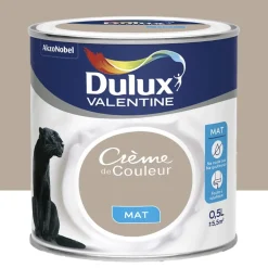 Peinture acrylique mat DULUX VALENTINE Crème de couleur Gazelle
