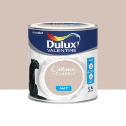Peinture acrylique mat DULUX VALENTINE Crème de couleur Lin Intense