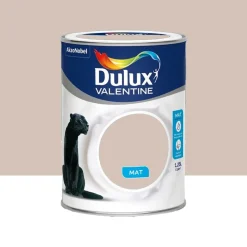 Peinture acrylique mat DULUX VALENTINE Crème de couleur Lin Intense