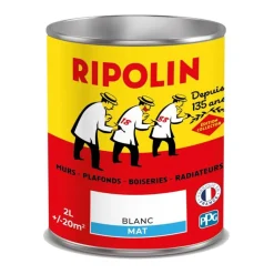 Peinture acrylique RIPOLIN Collector Blanc mat