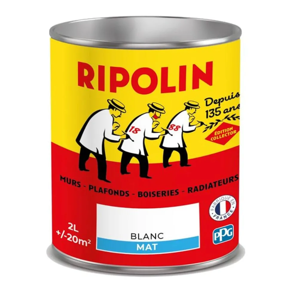 Peinture acrylique RIPOLIN Collector Blanc mat