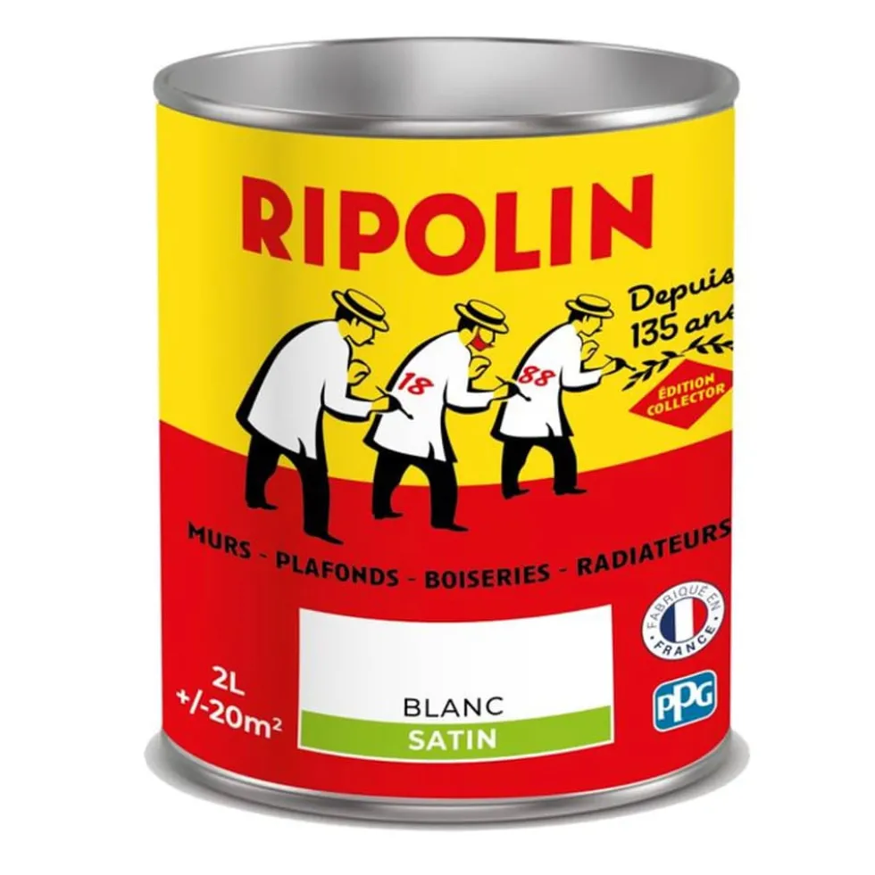Peinture acrylique RIPOLIN Collector Blanc satin