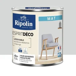 Peinture acrylique RIPOLIN Esprit Déco Mat Gris souris