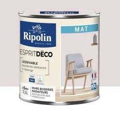 Peinture acrylique RIPOLIN Esprit Déco Mat Rose zouk