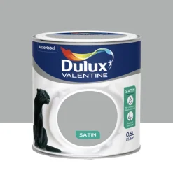 Peinture acrylique satin DULUX VALENTINE Crème de couleur Gris alpaga