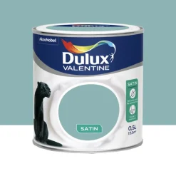 Peinture acrylique satin DULUX VALENTINE Crème de couleur Vert jade