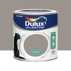 Peinture acrylique satin DULUX VALENTINE Crème de couleur Terre cendrée