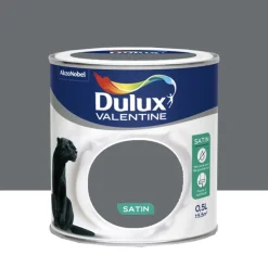 Peinture acrylique satin DULUX VALENTINE Crème de couleur Anthracite