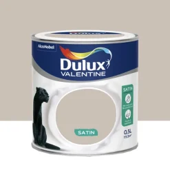 Peinture acrylique satin DULUX VALENTINE Crème de couleur Lin intense