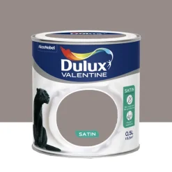 Peinture acrylique satin DULUX VALENTINE Crème de couleur Brun cachemire