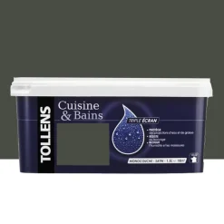 Peinture acrylique TOLLENS "Cuisine & Bains Triple Ecran" Bois brûlé