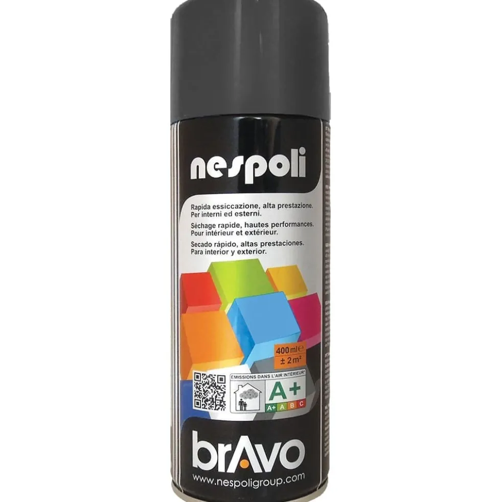 Peinture Aérosol BRAVO NESPOLI - Gris Foncé RAL 7024 (180023)