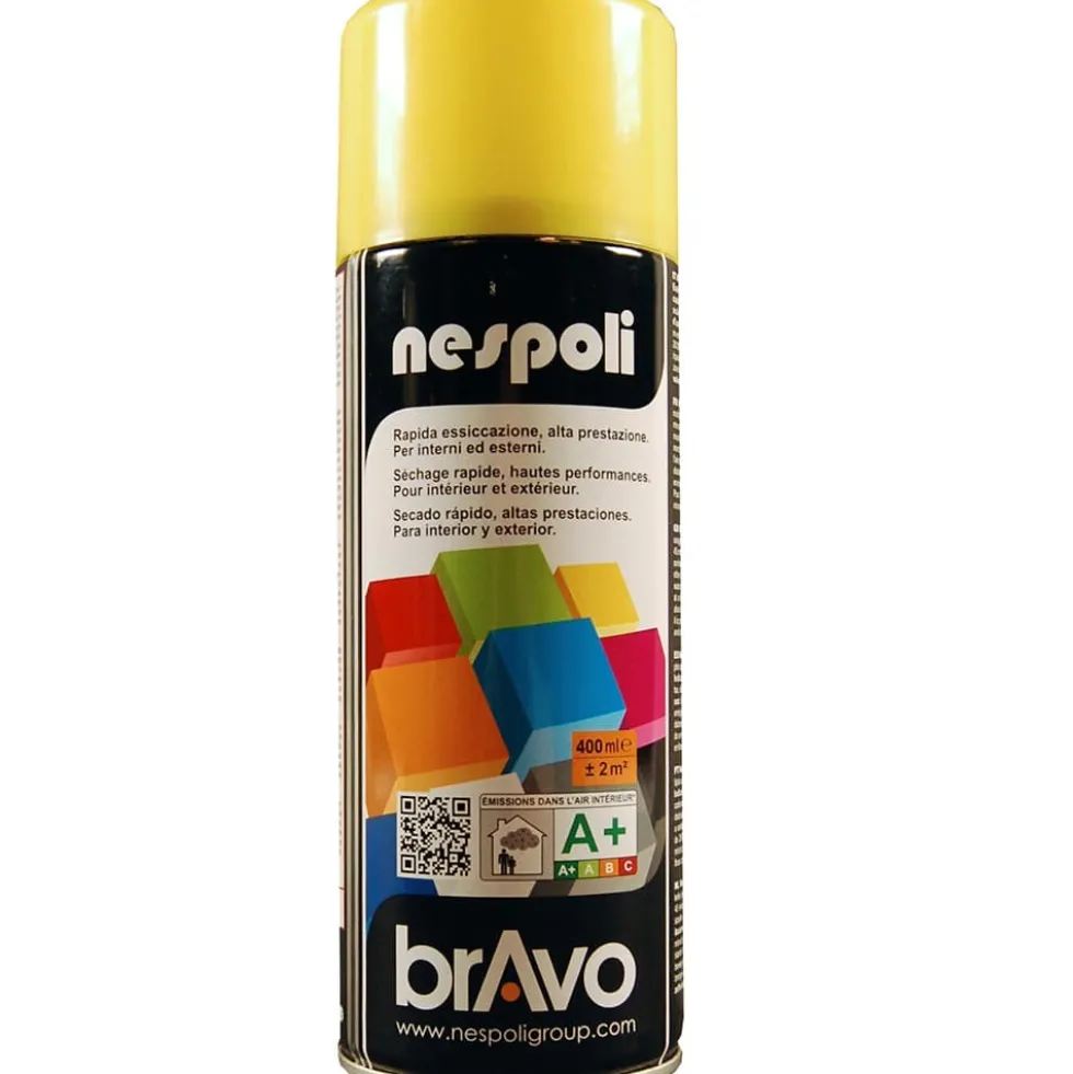 Peinture Aérosol BRAVO NESPOLI - Jaune soleil (180012)