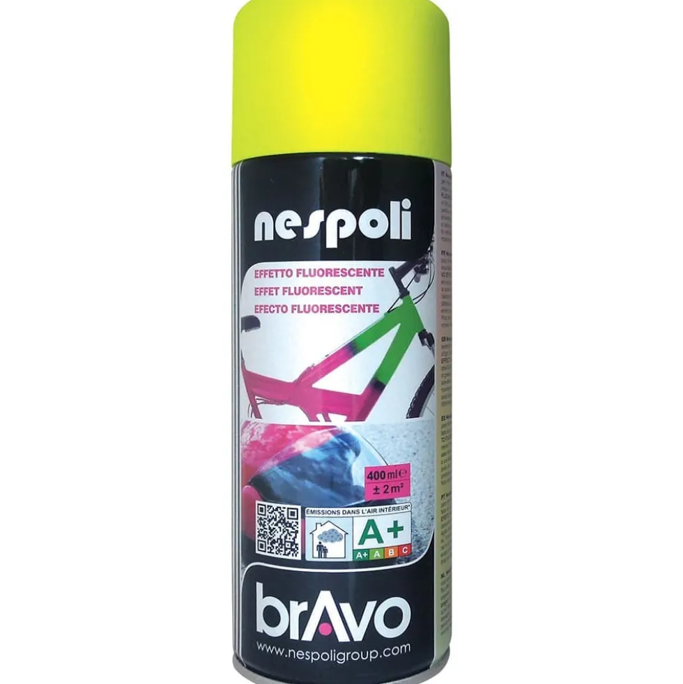 Peinture Aérosol Effet Fluorescent NESPOLI - Jaune (180503)