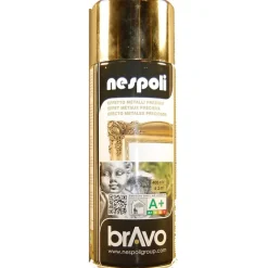Peinture Aérosol Effet Métaux Précieux NESPOLI - Or Chromé (180102)