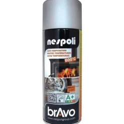 Peinture Aérosol Hautes Températures NESPOLI - Aluminium (180603)