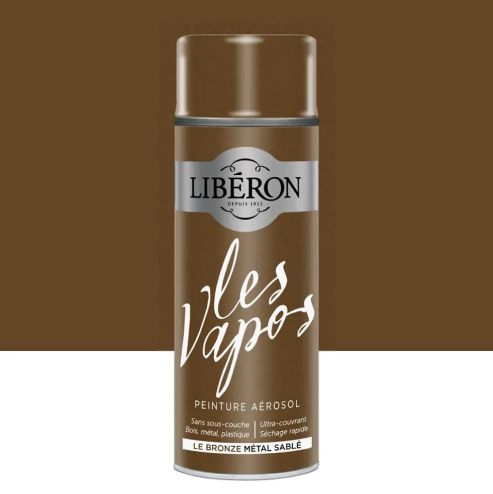 Peinture aérosol LIBÉRON Les Vapos Bronze Métal Sablé