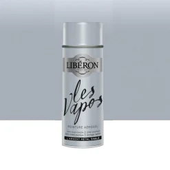 Peinture aérosol LIBÉRON Les Vapos Argent Métal Sablé