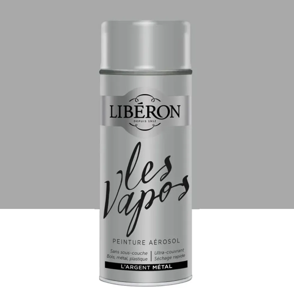 Peinture aérosol LIBÉRON Les Vapos Métal L'Argent