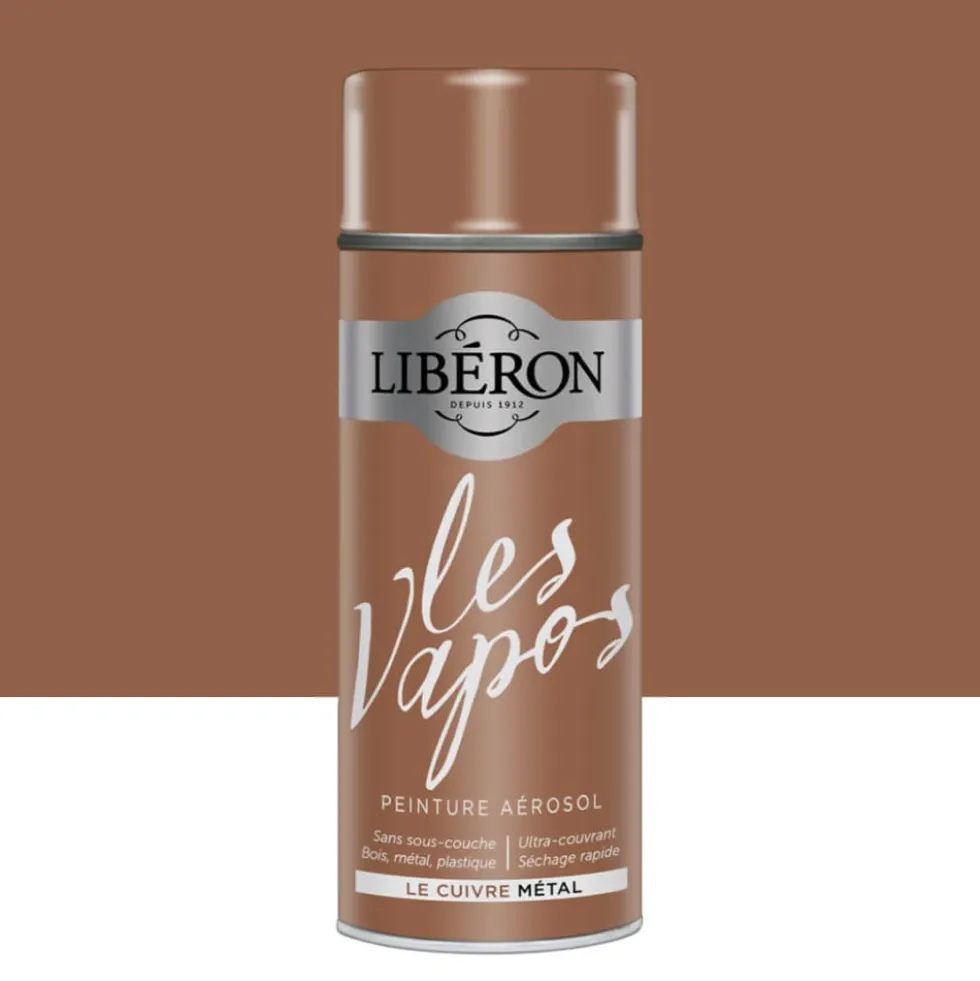 Peinture aérosol LIBÉRON Les Vapos Métal Le Cuivre