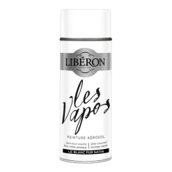 Peinture aérosol LIBÉRON Les Vapos Satin Le Blanc Pur