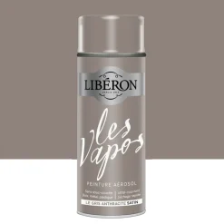 Peinture aérosol LIBÉRON Les Vapos Satin Le Gris Anthracite