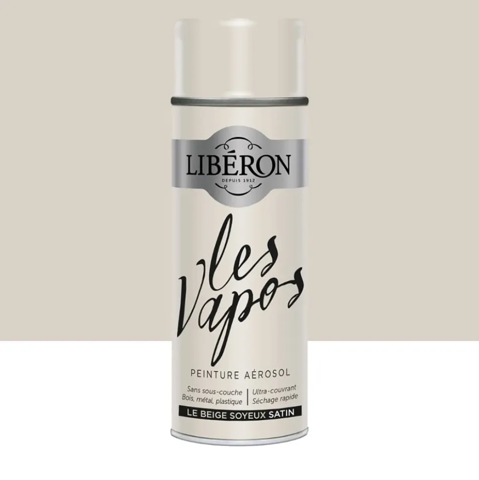 Peinture aérosol LIBÉRON Les Vapos Satin Le Beige Soyeux