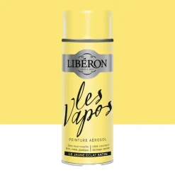 Peinture aérosol LIBÉRON Les Vapos Satin Le Jaune Éclat