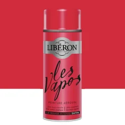 Peinture aérosol LIBÉRON Les Vapos Satin Le Rouge Intense