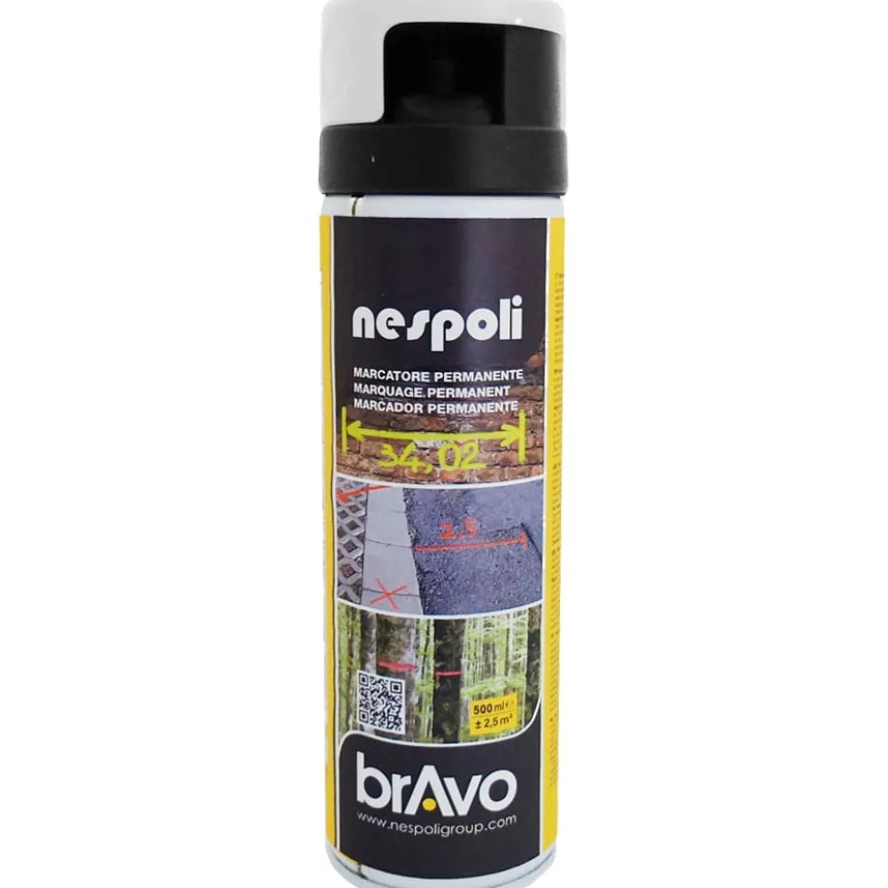Peinture Aérosol Marquage Permanent NESPOLI - Blanc (182107)